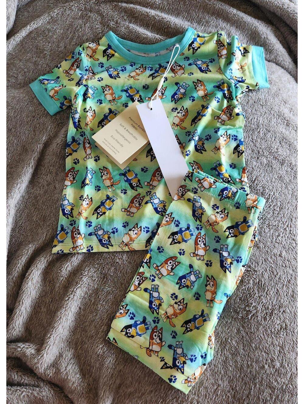 2t bluey bamboo pajamas